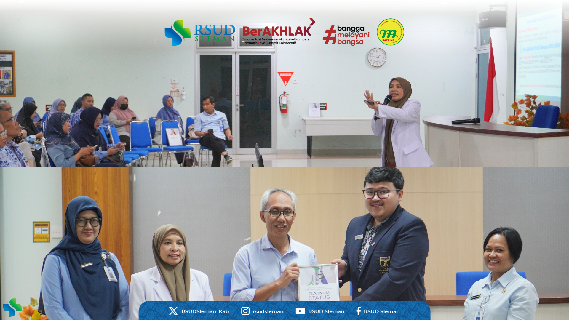 Penghargaan Platinum Status dari World Stroke Organization (WSO) diterima RSUD Sleman